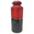 Ceramic Fat Lava Ceramic Cylinder Vase in Red and Brown attributed to Scheurich, Germany, 1960s For Sale - Image 7 of 7