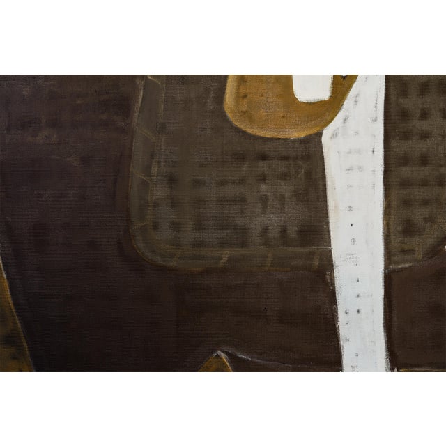 Man on Horseback Oil Painting, Large Equestrian Portrait For Sale - Image 4 of 7