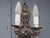 1970s Italian Hollywood Regency Crystal Sconces in Silvered Metal, 1960s, Set of 2 For Sale - Image 5 of 18