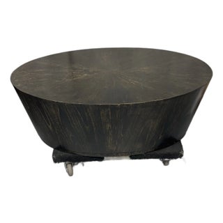 Late 20th Century Oval Coffe Table For Sale