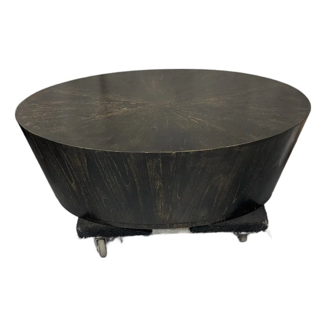Late 20th Century Oval Coffe Table For Sale