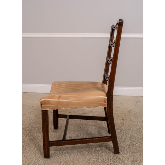 Chippendale Pair Early 19th C. Mahogany Ribbon Back Chairs For Sale - Image 3 of 18