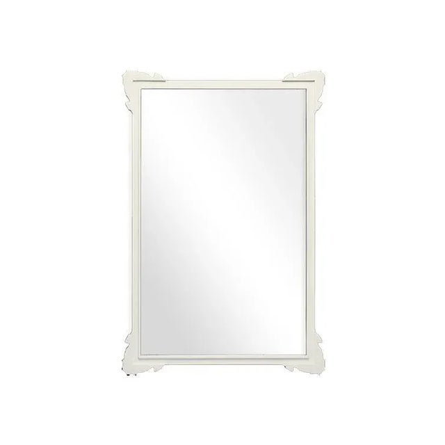 Contemporary Fleur Home Garden District Napoleon Rectangle Mirror in Swiss Coffee, 36x48 For Sale - Image 3 of 3