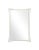 Contemporary Fleur Home Garden District Napoleon Rectangle Mirror in Swiss Coffee, 36x48 For Sale - Image 3 of 3