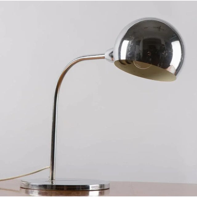 Mid-Century Modern Italian Chromed Brass Venticinque Table Lamp by Sergio Asti for Candle Fontana Arte, 1960 For Sale - Image 3 of 14