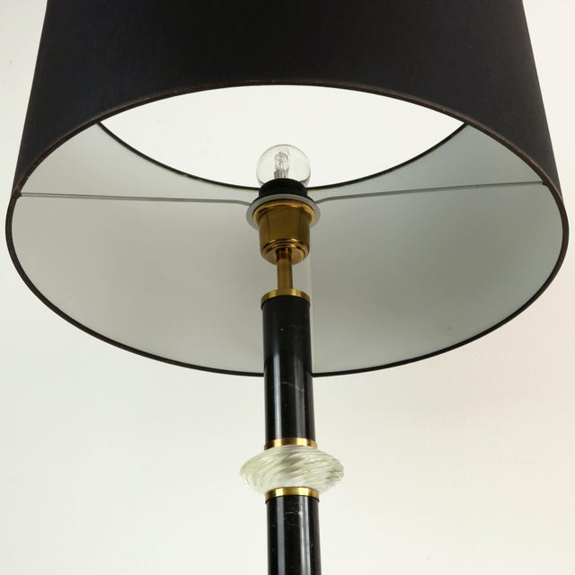 Murano Glass and Alabaster Table Lamp by Tommaso Barbi, 1970s For Sale - Image 4 of 10