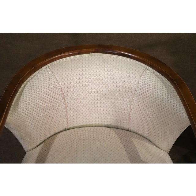 Mid 20th Century Midcentury Barrel Back Chairs - A Pair For Sale - Image 5 of 10