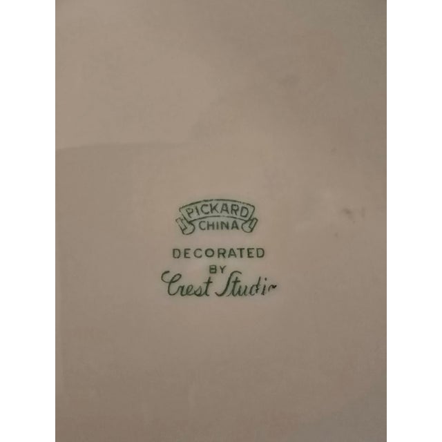 1950s 1950s Pickard China Plate by Crest Studios For Sale - Image 5 of 8