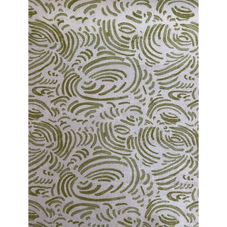 Ferrick Mason Zen Garden Bamboo Linen Fabric 3 Yards For Sale