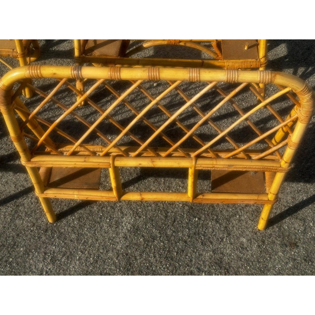 Wood Vintage Single Rattan Beds, 1970s, Set of 2 For Sale - Image 7 of 18