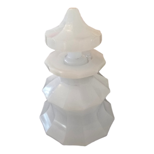 Antique French Rock Crystal Glass Opaline Perfume Bottle