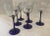 Vintage Blue Stem Crystal Wine Glasses - Set of 6 For Sale In Dallas - Image 6 of 7