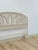 Mid 20th Century Vintage White Wicker Arched Queen Headboard Coastal Boho Hollywood Regency For Sale - Image 5 of 12