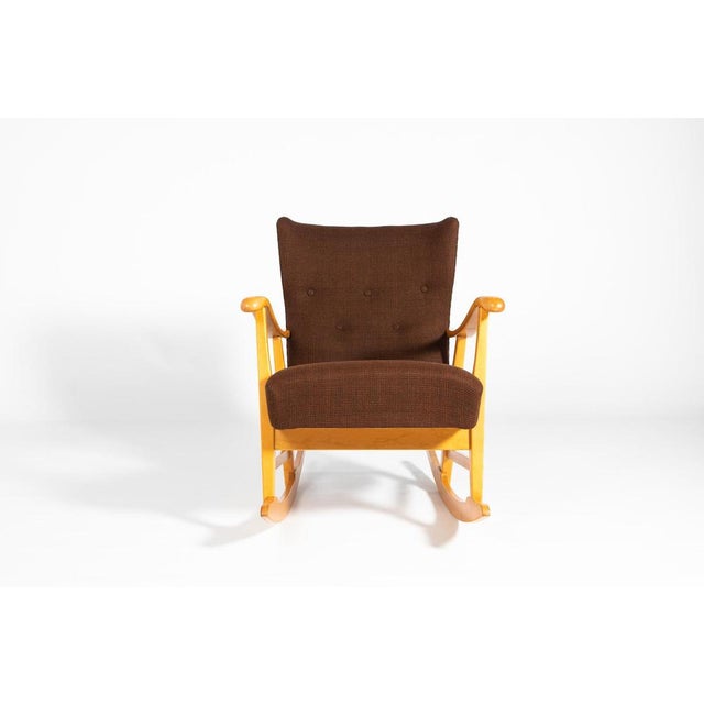Nordiska Kompaniet Rocking Chair by Elias Svedberg for Nordiska For Sale - Image 4 of 10