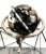 Modern Handcrafted Semi-Precious Stone Globe on Decorative Metal Stand With Compass For Sale - Image 3 of 18