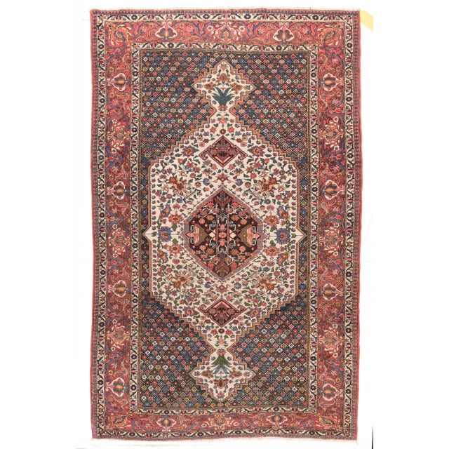 1910s Hand Knotted Persian Bakhtiyari Wool For Sale - Image 4 of 4