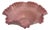 Mid 20th Century Bowl Pink Glow Hobnail Ruffled Fenton Cased Glass 4" Tall 10" Vantage For Sale