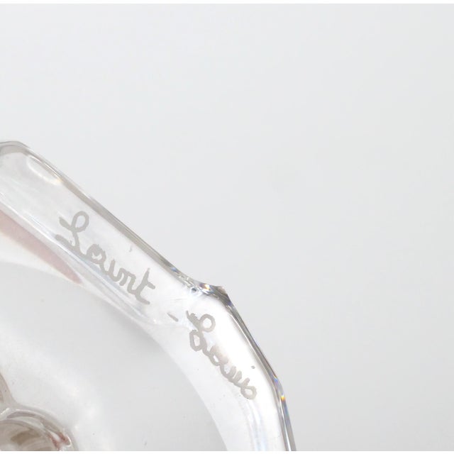 Glass 20th Century Saint-Louis French Crystal Figure of a Pan Playing the Panpipes For Sale - Image 7 of 8