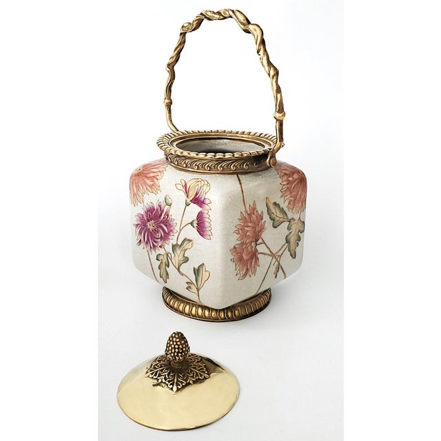 Bitossi Ginger Jar Tea Caddy For Sale - Image 4 of 10