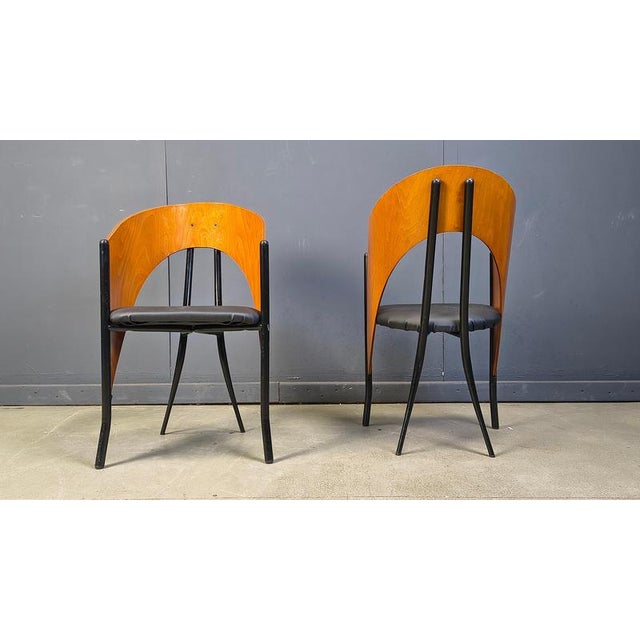Postmodern Spanish Dining Chairs from Philippe Starck, 1980s, Set of 4 For Sale - Image 3 of 13