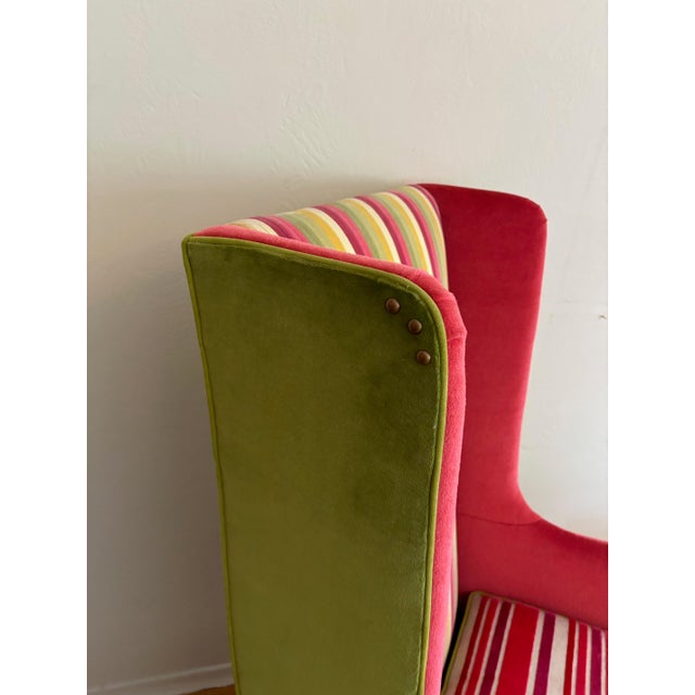 Custom Baker Cradle Wing Lounge Chair Laura Kirar Collection For Sale In San Francisco - Image 6 of 8