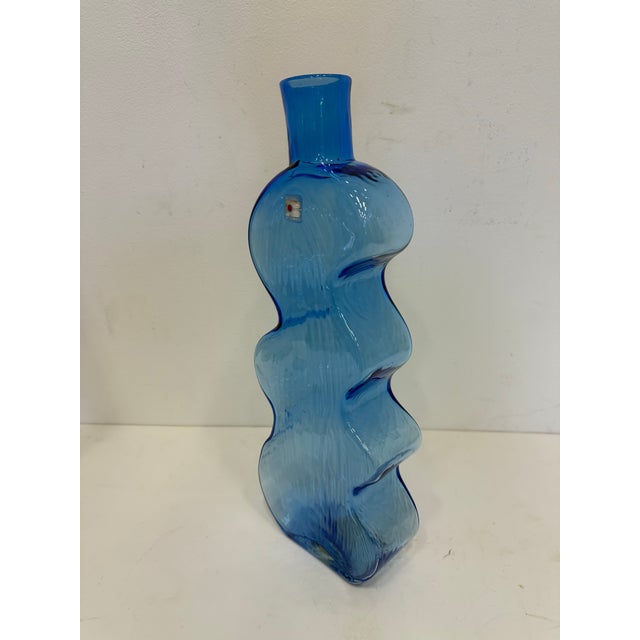 Vintage Blenko Glass Puzzle Wiggle Vase For Sale - Image 9 of 10