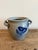 19th-century stoneware pot from Alsace, finished in a traditional salt glaze with hand-painted cobalt blue detail. Made...