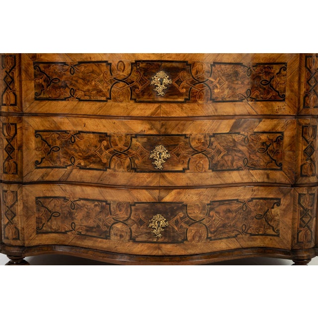 Antique German Walnut Commode, 1700s For Sale - Image 5 of 10