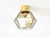 Vintage Smoked Glass Ceiling Lamp in Octagonal Shape from Limburg, 1970s For Sale - Image 4 of 18