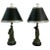 19th Century Pewter Figurines Adapted as Lamps - a Pair For Sale