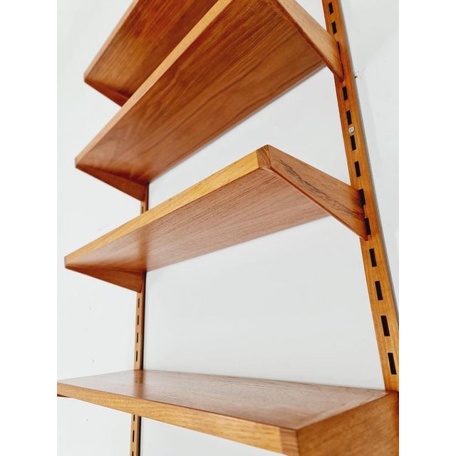 Wood Danish Modern Modular Teak Shelving System by Kai Kristansen for Fh Möbel, Denmark, 1960s For Sale - Image 7 of 11