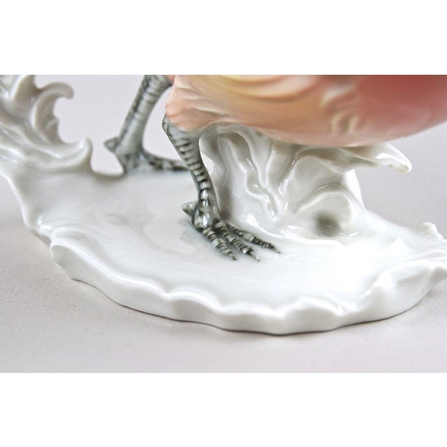 Golden Pheasant Porcelain Figurine by F. Karl Ens, Germany, 1920s For Sale - Image 14 of 18