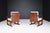 1930s Set of Art Deco Armchairs in Oak Bentwood and New Upholstery, Austria, 1930s For Sale - Image 5 of 16