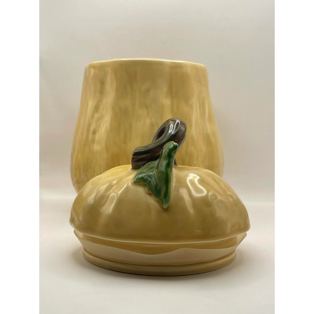 1990’s Ceramic Yellow Squash Canister For Sale In Jacksonville, FL - Image 6 of 9