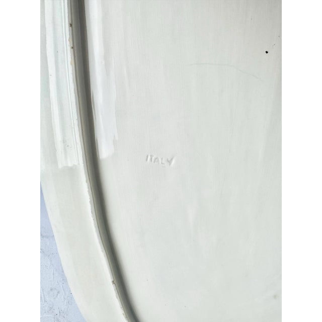 Hand Painted Vintage Italian Pottery Arch of Trajan in Ancona Wall Plate For Sale - Image 9 of 12