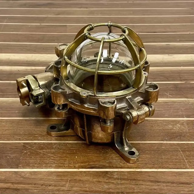 Check out this Vintage Brass Ceiling Light. This design makes for an explosion-proof fixture, as it was originally...