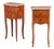 Pair of French Louis XV Style Bronze-Mounted Marble-Top Nightstands, C. 1950 For Sale