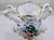White Mid-Century Italian Capodimonte Figural Porcelain Urn Vase With Gold Gilt For Sale - Image 8 of 12