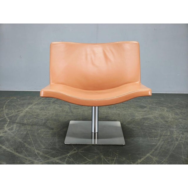 Wave Leather Lounge Chair by Peter Maly for Tonon, Italy, 1990s For Sale - Image 13 of 15