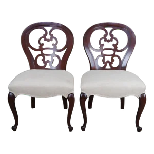Pair of Late 20th Century Kindel Cherry Draper Dining Side Cafe Chairs