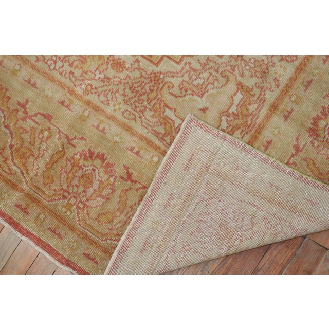 Red Antique Zabihi Collection Turkish Sivas soft Red Gold Rug - 7'2" x 9'8" For Sale - Image 8 of 11