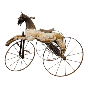 Antique French Velocipede Horse Tricycle