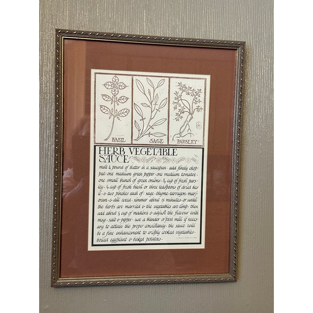 Mid 20th Century Mid-Century Calligraphed Recipes - Set of 13 For Sale - Image 5 of 13