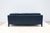 MCM Style Mark Goetz for Bernhardt Design Moreau Sofa in Navy Blue Leather For Sale - Image 9 of 18
