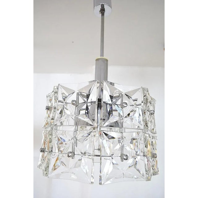 Vintage German Geometric Pendant Lamp from Kinkeldey, 1960s For Sale - Image 8 of 8