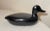Folk Art Vintage Hand Carved Painted Wood Folk Art Black Duck Decoy Sculpture Figure For Sale - Image 3 of 9