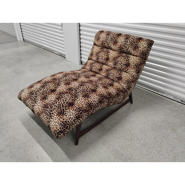Camel 1960s Adrian Pearsall Style Mid Century Modern Chaise Lounger For Sale - Image 8 of 12