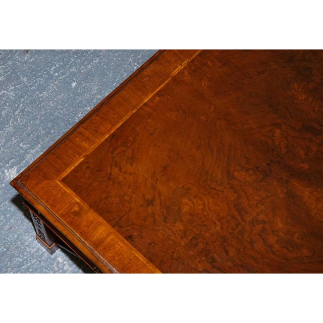 Large Georgian Burr Walnut Coffee Table from Brights of Nettlebed London For Sale - Image 13 of 18