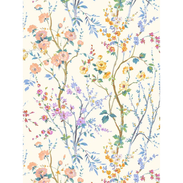 Hand-painted impressionist florals create an indoor garden oasis with our Potpourri wallcovering, offered in six...