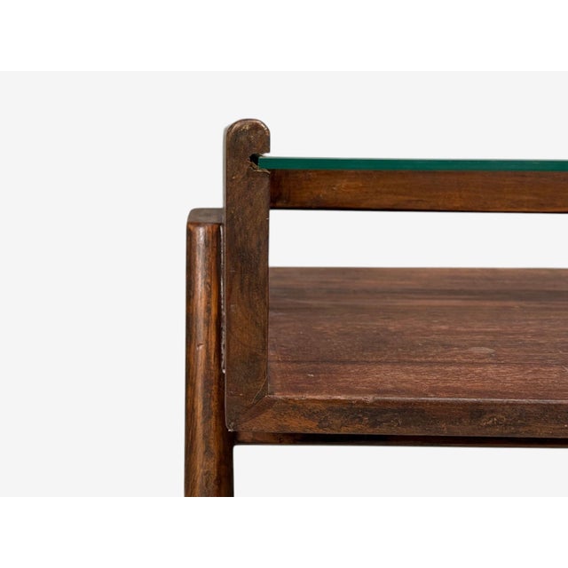 1960s Pierre Jeanneret, Coffee Table, Teak, Glass, Chandigarh, India, 1960s For Sale - Image 5 of 11
